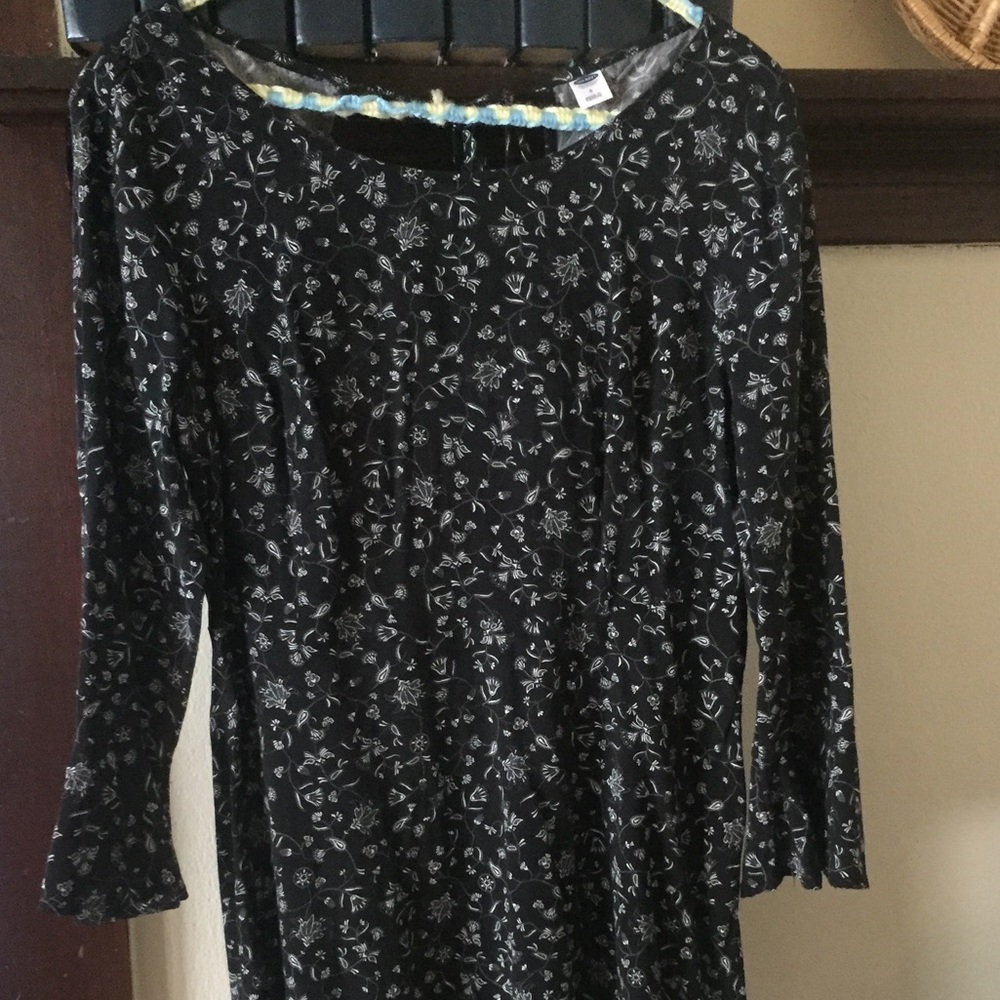 Bell sleeve cotton dress
